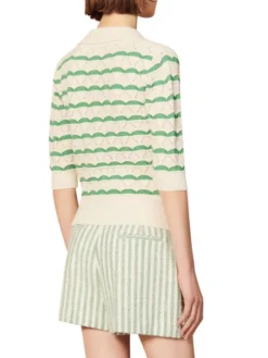 Sandro Lilio Pointelle-Knit Sweater 9 Sandro Lilio Pointelle-Knit Sweater -Sandro Sales Shop unnamed file 230