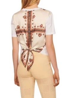 Sandro Melfi Scarf-Back Shirt -Sandro Sales Shop unnamed file 238