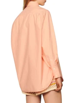 Sandro Adriana Organic Cotton Button-Up Yellow -Sandro Sales Shop unnamed file 242