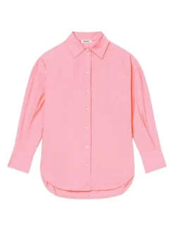 Sandro Adriana Organic Cotton Button-Up Yellow -Sandro Sales Shop unnamed file 244