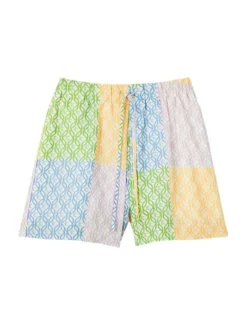 Sandro Rimini Colorblock Monogram Shorts