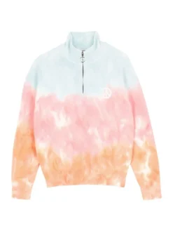 Sandro Fabien Ombré Tie-Dye Pullover Sweatshirt