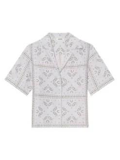 Sandro Livia Bandana-Print Shirt