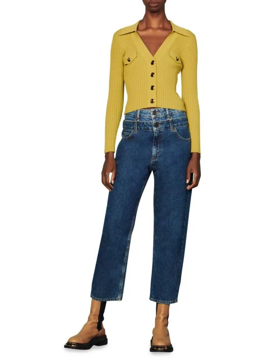 Sandro Axel Rib-Knit Cardigan 4 Sandro Axel Rib-Knit Cardigan - Image 2