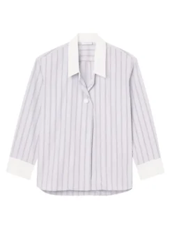 Sandro Andrea Striped Cotton Shirt