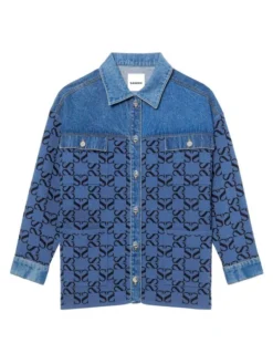 Sandro Augustin Logo Jacquard Jacket