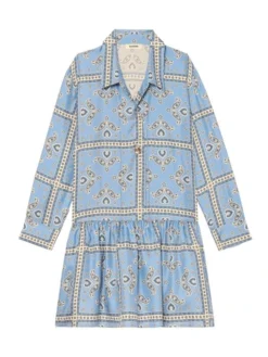 Sandro Chloe Printed Silk Dress