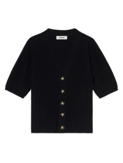 Sandro Nolan Ribbed Star Button Cardigan Off White 9 Sandro Nolan Ribbed Star Button Cardigan Off White -Sandro Sales Shop unnamed file 572