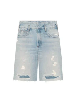 Sandro Celestin Super High-Rise Distressed Cut-Off Jean Shorts