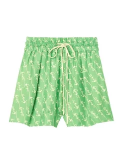 Sandro Ancre Drawstring Anchor Shorts
