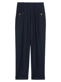 Sandro Tailored Wide-Leg Pants