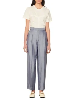 Sandro Felix Pinstriped Wide-Leg Pants -Sandro Sales Shop unnamed file 679