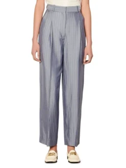 Sandro Felix Pinstriped Wide-Leg Pants -Sandro Sales Shop unnamed file 680