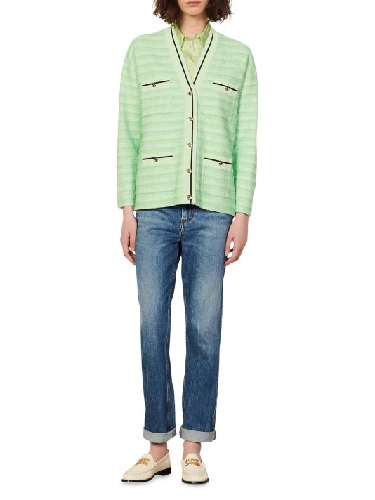 Sandro Aymar Striped Tweed Cardigan 4 Sandro Aymar Striped Tweed Cardigan - Image 2