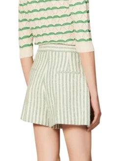 Sandro Mathis Striped Woven Shorts -Sandro Sales Shop unnamed file 759
