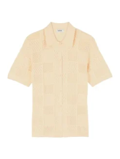 Sandro Isaiah Pointelle-Knit Shirt
