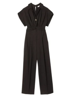 Sandro Tenerife Linen-Blend Jumpsuit
